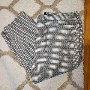 Black and White Talbots Hampshire Dress Pants Sz 22W NWT